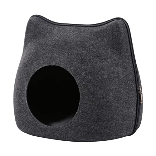 Cueva del Gato, Cama Gato Cueva Suave, Cat Bed para Gatos Gatitos Mascotas, con Cojín Desenfundable y Extraíble Cover