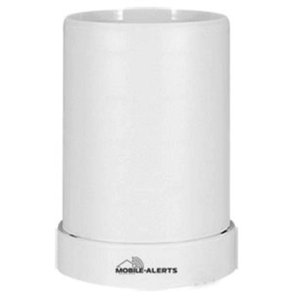 Technoline Alerts MA 10650 Regensensor,Pro Series, Zusatzsensor, Datenübertragung auf das Smartphone, Alarmierung via Push-Mitteilung, weiß, 13,3 x 13,3 x 18,5 cm