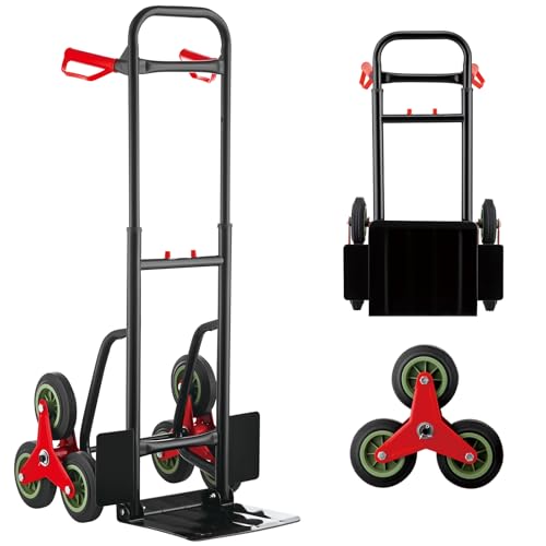 TEENO Carrello pieghevole,Carrello trasporto bagagli,Robusta struttura in metallo,Ruote scorrevoli con