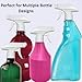 Serious Soil 4-Pack White Trigger Sprayers - Heavy Duty Dual Misting and Stream Spray Bottle. Perfect Sprayer Head Replacement for 8oz,16oz, or 32oz Spray Bottles for Home, Kitchen, Garden and Office