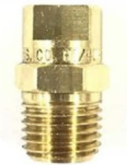 TeeJet Brass Veejet Nozzle for Boomless Nozzles, 1/4 MNPT - H1/4U-0508HE