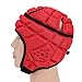 Drfeify Soft Flag Rugby Padded Headgear Helmet, EVA Sponge Adjustable Head Protector for Youth Kids Adults Soccer Sports (M)
