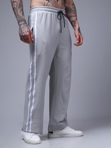 Image of Men's Loose Fit Side Tape Trackpants