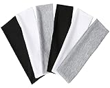 TERSESolid Hair Bands Thin Cloth Headbands for Women, Men Soft Stretchy