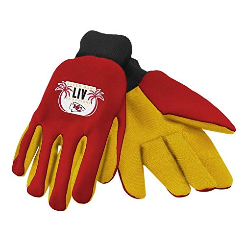 FOCO Kansas City Chiefs NFL Super Bowl LIV Champions Colored Palm Utility Glove