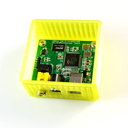 Placa DAC CM6631A USB de 24bit con salida SPDIF coaxial y óptica en caja protectora