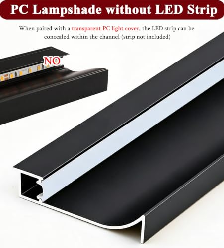 Iluminación LED para Zócalos de Aluminio con Difusor de Suelo Indirecto 5
