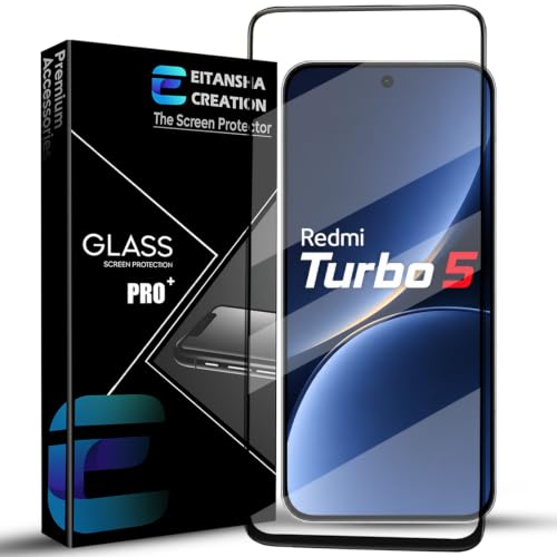 Image of Tempered Glass Screen Protector Compatible for Redmi Turbo 5 / Redmi Turbo 5 5G with Edge-to-Edge Coverage and Easy Installation Kit