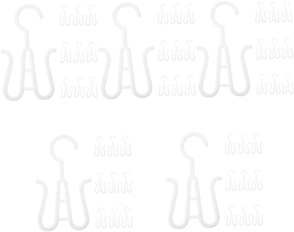 Luxshiny 50pcs Slipper Hanger Hooks Large Shoe Drying Rack for Boots and Slippers Easy Wall-mounted Shoe Organizer for Home and Travel Plastic Display Hook