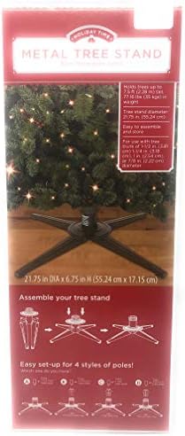 Holiday Time Metal Tree Stand Holds Trees up to 7.5 ft Tall