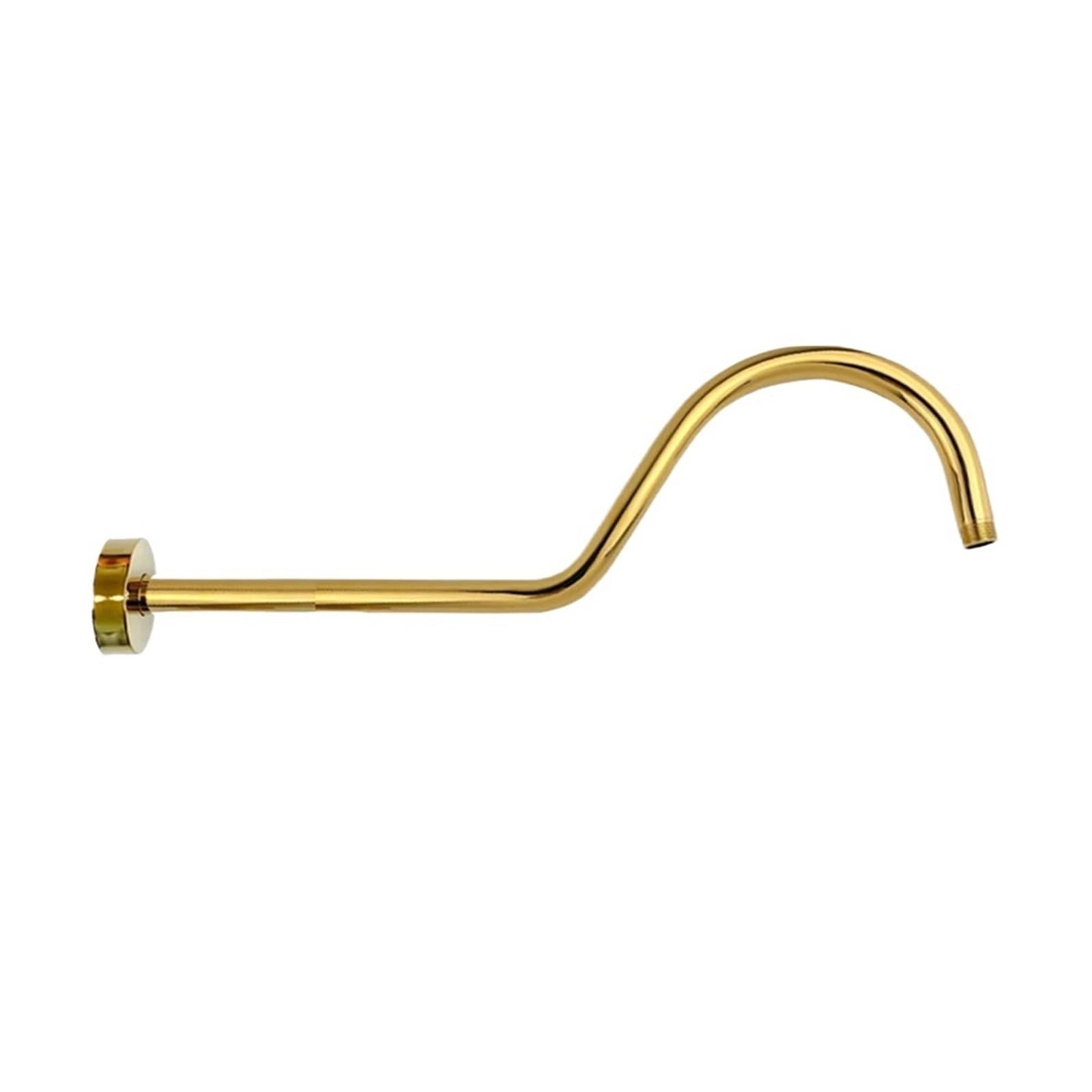 Extension de bras douche brossé or 33cm en acier inoxydable