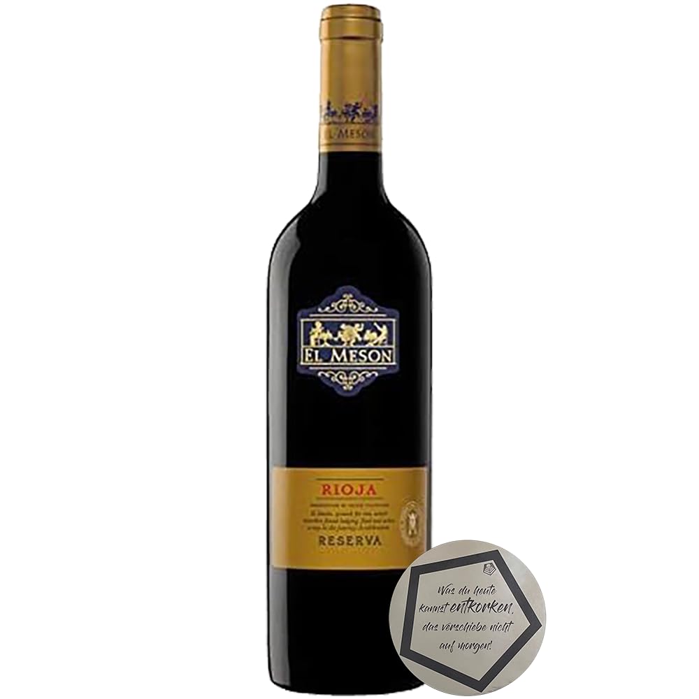 Bodegas El Meson | Spanien (DOCa Rioja) El Meson Reserva 2020 (Rot) 13,5% | Tempranillo: 100% (6x 0,75L) inkl. LOVEVINO Silver Button Sticker