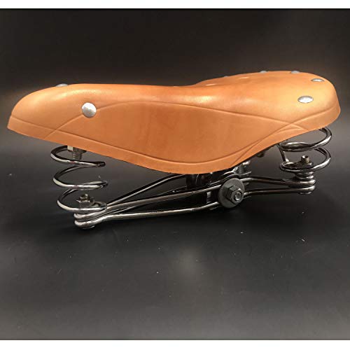 Cdhpower Bicycle Cycling Saddle/Bicycle Seat(Brown) (Cdh-02 Buffalo Leather) #TOP1
