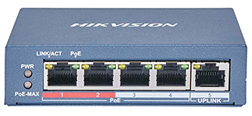 Hikvision 4-Port Fast Ethernet Unmanaged PoE Switch Pro Series DS-3E0105P-E2