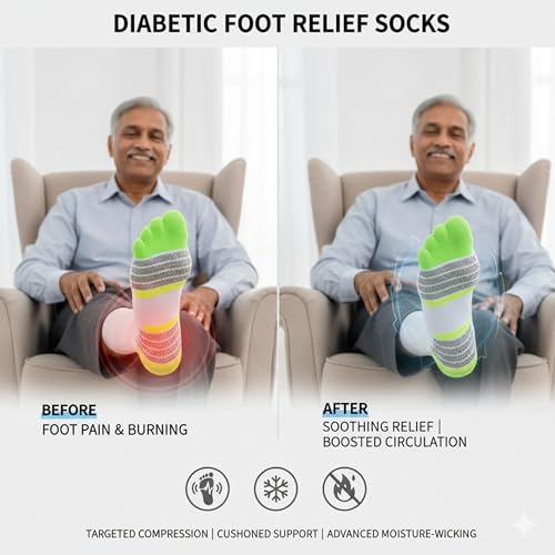 Image of Crew Socks for Women & Men Circulation, Diabetic and Neropathy Pain Relief, Swelling, Neuropathy, Runner, Nurses, Travel, Pregnancy, Flying - Pack of 2- (Black+ Cyan)