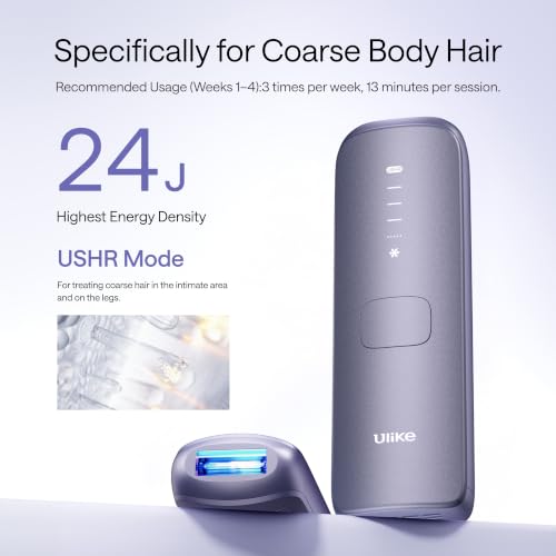 Image of Ulike Laser Hair Removal Device Air 4 Ipl Gift with Bag for Women and Men, Ice Cool and Permanent Hair Reduction for Nearly Painless, USHR Mode Hair Removal in 10mins from Home