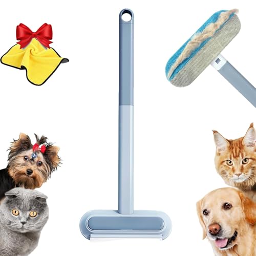 Cepillo quitapelos de Mascotas 4 en 1 de Celery: Cepillo Reutilizable de Mango Largo for Perros, Cepillo Lavable for Pelusas y pelos de Gato for Muebles, Ropa, Ropa de Cama, Coche y Ventanas.(1)