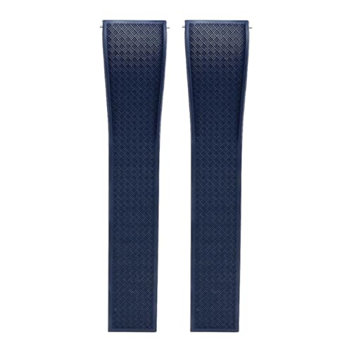 [-ł] 18mm 19mm 20mm 21mm 22mm tbfSXgbv FKM IK ZCR[ EHb`oh NCbN[X \tg Y uXbg EHb`ANZT[(Royal blue-No buckle,19mm)