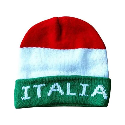 Italia Multi-Color Knit Ski Cap – FBA Colorful Italian Hat - Italy Collection of Italian Pride Products at PSILoveItaly FBA (Multi-Color) Cover