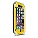 Love Mei Shockproof Water Resistant Dust/Dirt/Snow Proof Aluminum Metal Gorilla Glass Heavy Duty Protection Case Cover for Apple iPhone 6 Plus 5.5