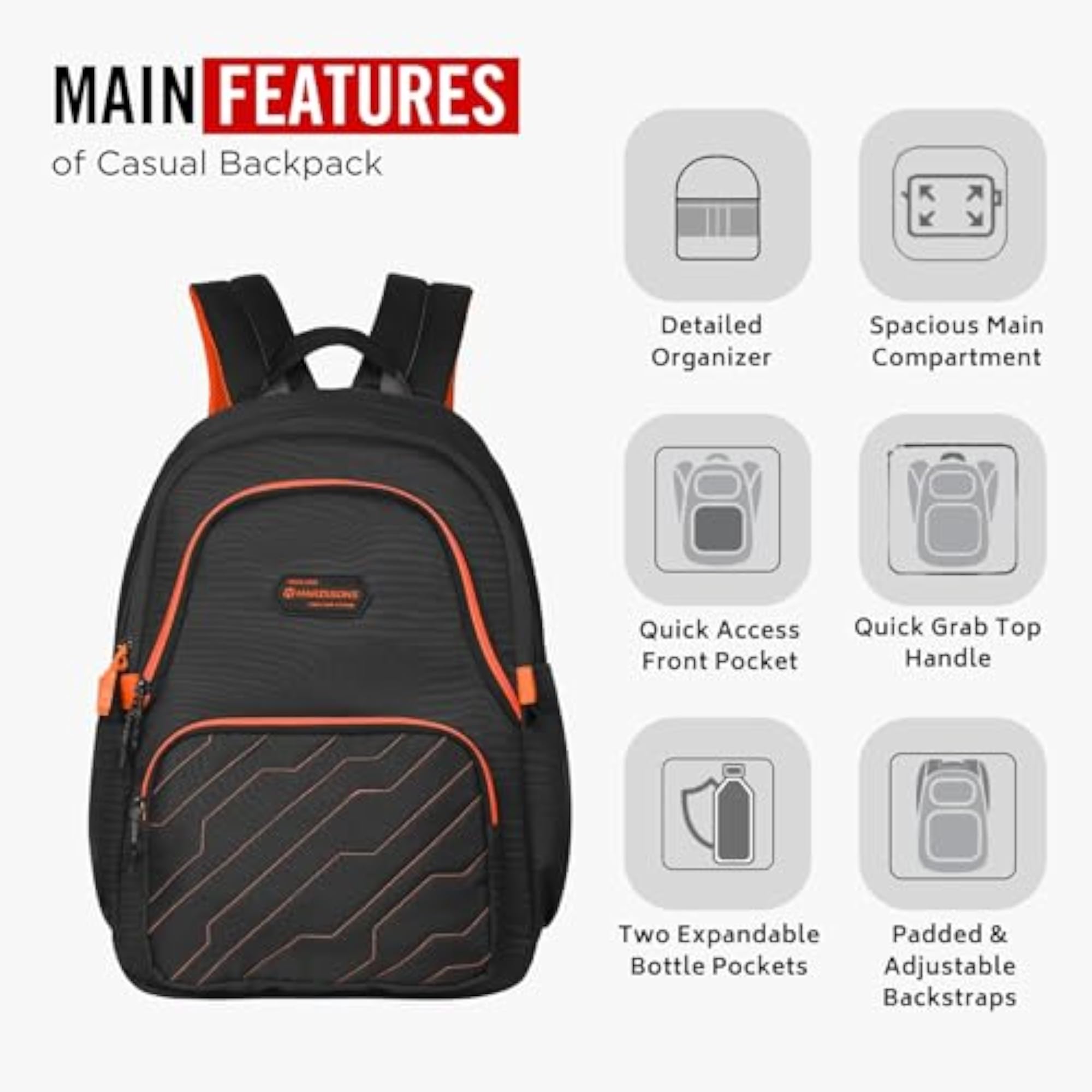 ZAP 28L Casual College Backpack