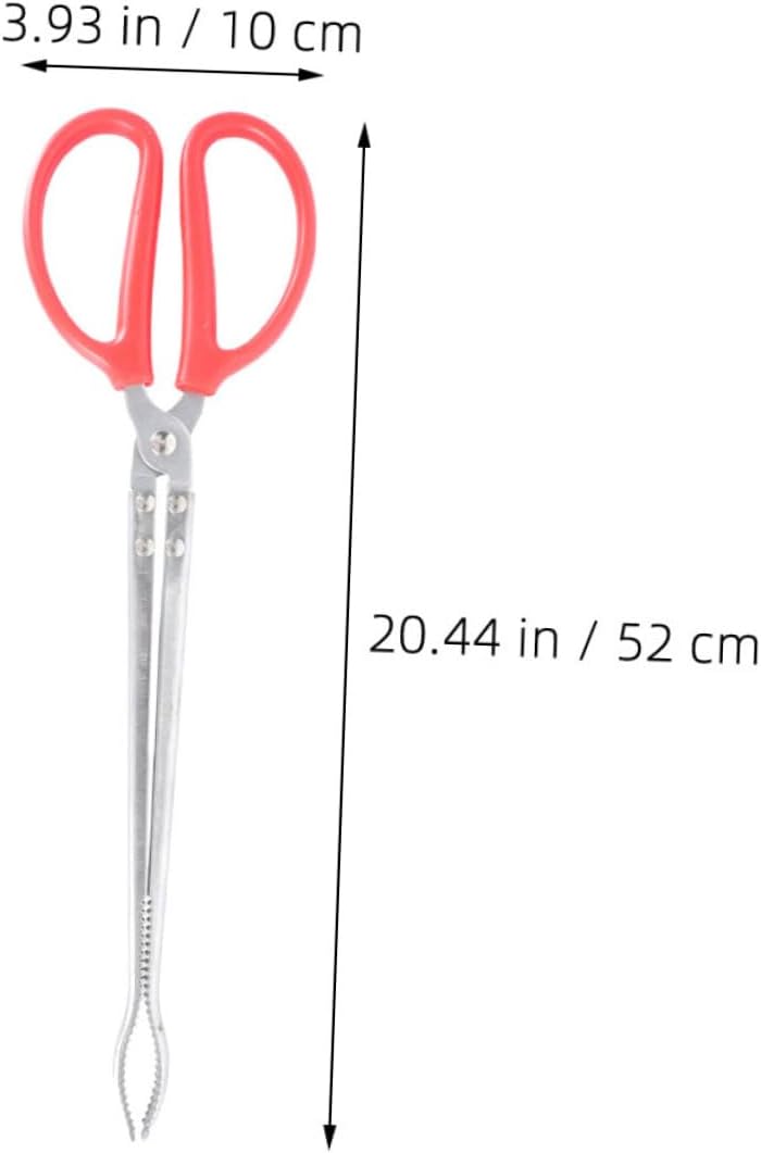 2pcs Stainless Steel Snake Grabber Snake Catching Tools Tongs Reptile Feeder Clamp
