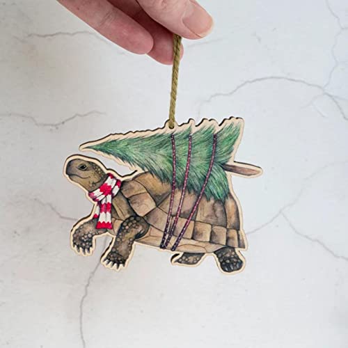 de Natal da tartaruga | Tartaruga com Pingentes Decorativos Pendurados na Árvore de Natal - Enfeite