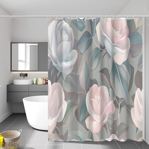 Rideau de douche tissu polyester imperméable 180x200 lavable - 3