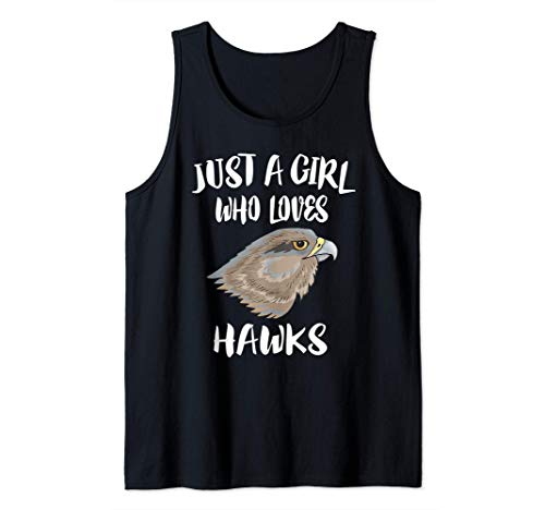 Just A Girl Who Loves Hawks Bird Camiseta sin Mangas