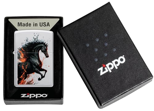 Encendedor Zippo Horse con Fuego Satinado miniatura 6