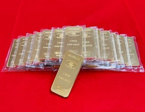 貴金属店☆展示用☆レプリカ延べ板24Kの1kgタイプ/☆新品☆おまけ5点付き