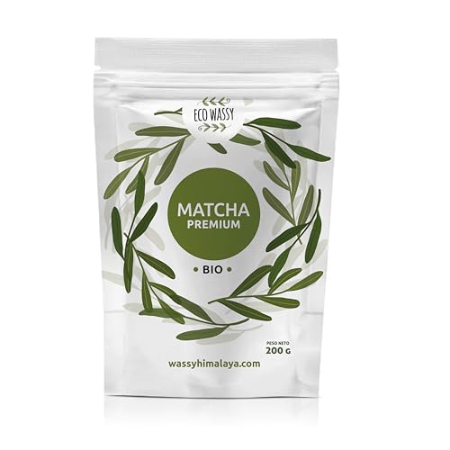 ECO WASSY Te Matcha, Grado PREMIUM, En Polvo. 100% Natural. 200Gr De Te Verde Matcha Reductor, Potente Detox Y Antioxidante. Puro De Cultivo. 200 Dosis, 200G ECO WASSY Te Matcha, Grado PREMIUM, En Polvo. 100% Natural. 200Gr De Te Verde Matcha Reductor, Potente Detox Y Antioxidante. Puro De Cultivo. 200 Dosis, 200G