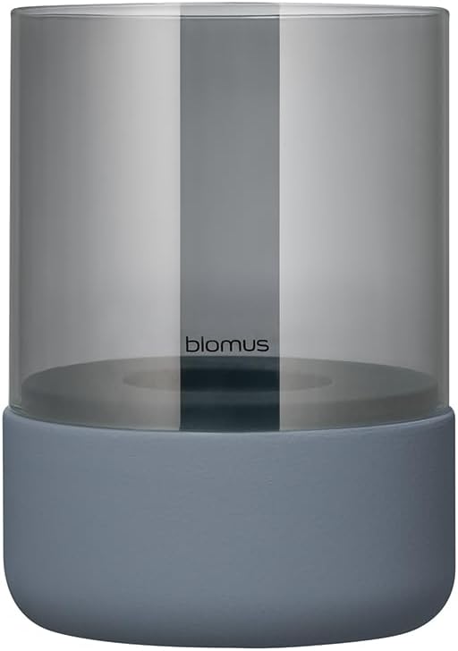 blomus Calma Hurricane Lamp for Tealight - Steel Grey