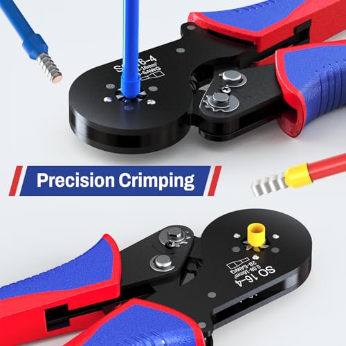 Crimpzange Aderendhülsen Set, 0,08-16 qmm Aderendhülsenzange mit 1200 stück Aderendhülsen Tool Kit, Krimperzange, Crimpzangen,Presszange set für Heimwerker und Hausgebrauch elektroinstallation