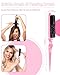 Slick Back Hair Brush, Edge Brush, Hair Accessories Comb Set 3Pcs, Rat Tail Comb for Parting Hair, Teasing Comb for Add Volume Fullness, Edge Brush for Edge Control Black Hair