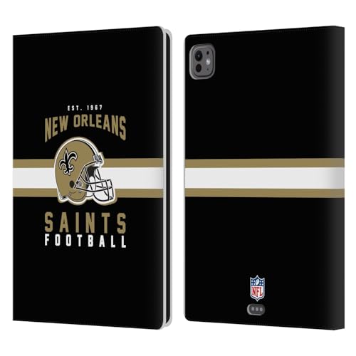 Coque iPad Pro 11 M4 NFL New Orleans Saints Head Case Designs étui cuir