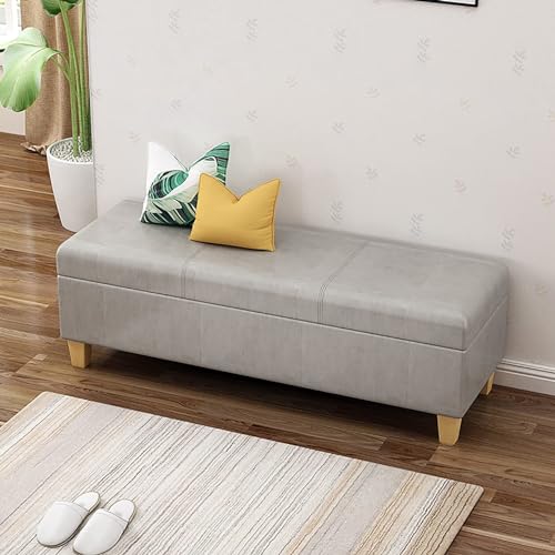 Banc ottoman de rangement en similicuir pour sublimer le salon ou la chambre