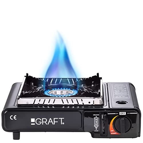 Cocina Camping Gas Portátil con Accesorios Marca Graft