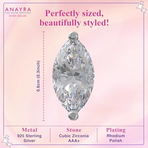 Image of 925 Sterling Silver Earrings for Women & Woman | Stud Earrings for Women | Daily Wear Silver Jewellery | Gift for Wife, Girlfriend, Mother, Sister | Rakhi Gift for Sister