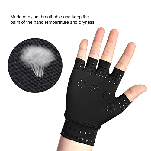 Anti-Arthritis Gloves with Magnets, Arthritis Gloves, Fingerless Compression Gloves - Image 3