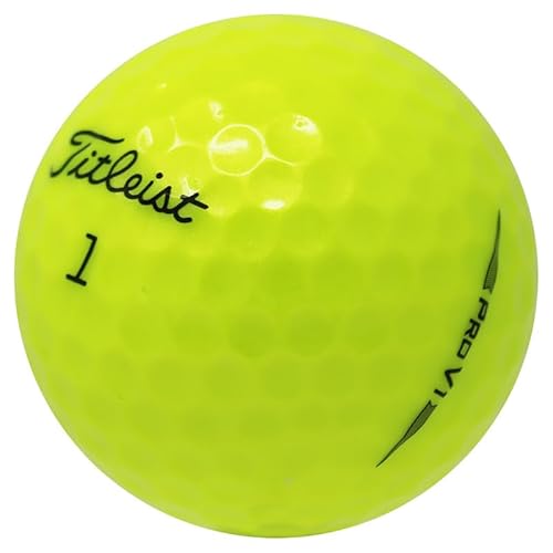 LostGolfBalls 12 Recycled & Used Pro V1 Yellow 2019 for