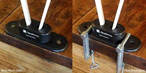 Spyderco Galley V Premium Sharpener With High-Impact-Plastic Base For Countertops/Work Surfaces - Includes (2) 12" Stones - 600F #TOP2