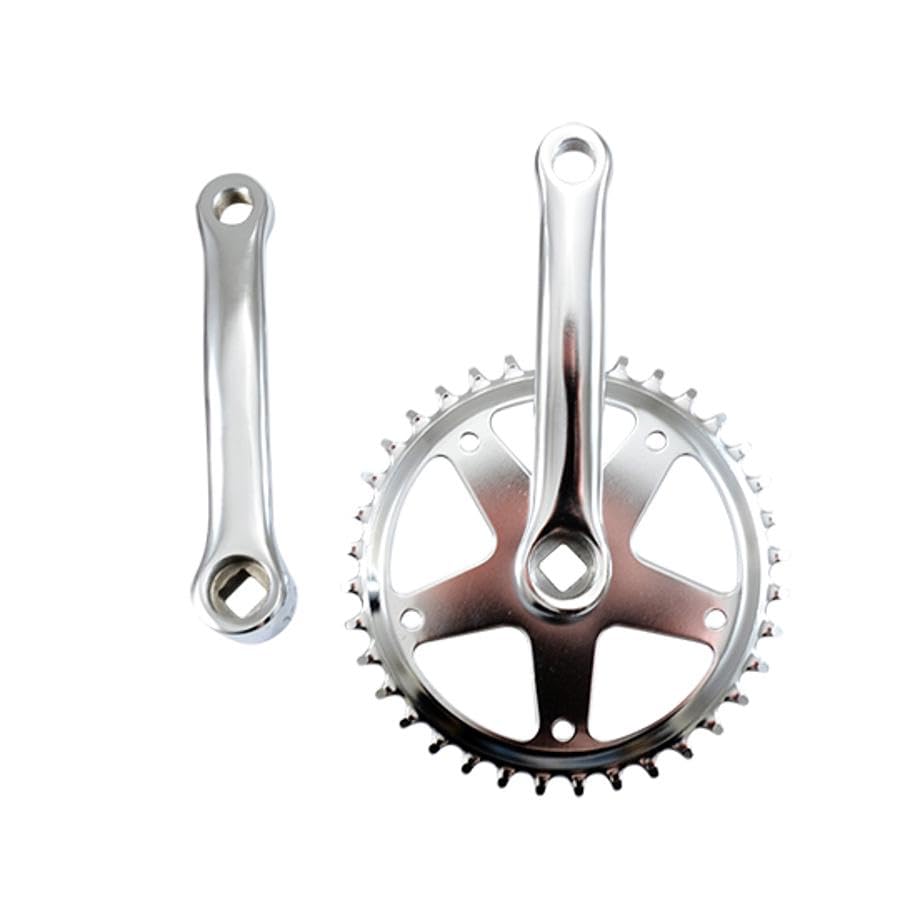 Pédalier vélo 36 dents manivelle 127mm acier pour réparation transmission bicyclette 20"