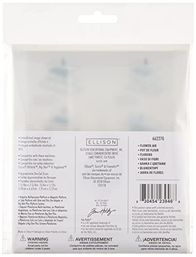 Sizzix Framelits Die Set 23PK-Flower Jar by Tim Holtz, Metal, Silver, 21 x 10.8 x 0.2 cm, 20.999999999999996 x 10.8 x 0.2 cm - Image 2