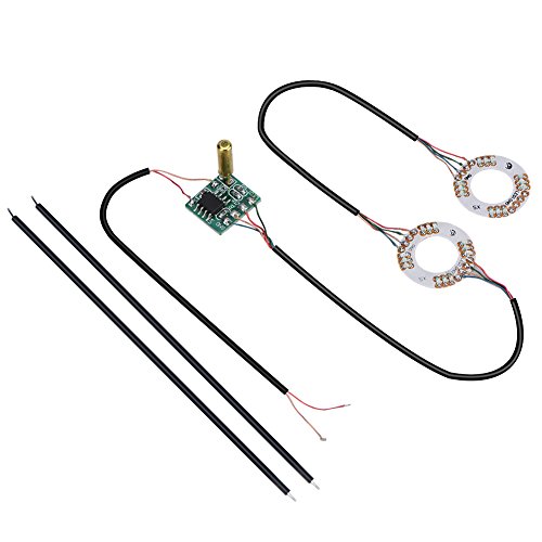 Serounder 7 cores luz LED analógica palitos para polegar tampas Mod para PS4 para um controlador (pr