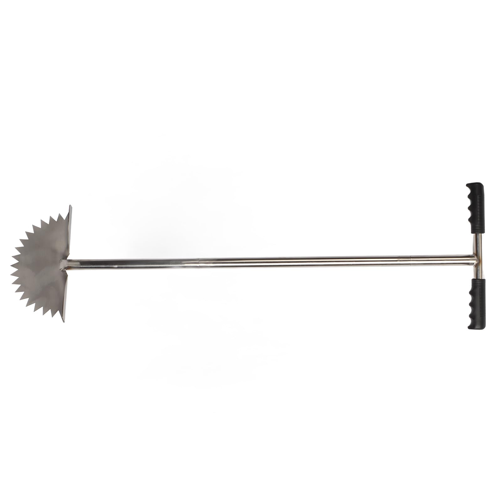 Restokki Lawn Edger Saw Tooth Half Moon Edger T Grip Handle for Cleaning Edges Along Sidewalks