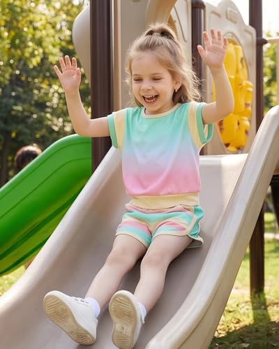 Image of Weebaby Baby Clothes Girl Toddler Summer Outfits Infant Casual Sleeveless Halter Ruffle Tank Cute Short Set Baby Clothing