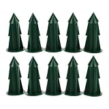 YARNOW 10 Pezzi Picchetto da Giardino per Fiori Finti Cimitero, Plastica