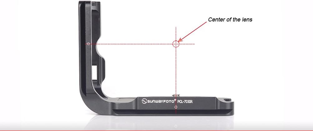 SUNWAYFOTO PCL-7DIIR L Plate for Canon 7D Mark II Camera Arca & RRS Compatible Sunway