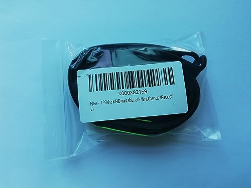 2 Stück T5577 RFID 125 kHz Silikon Armband schwarz wiederbeschreibbar